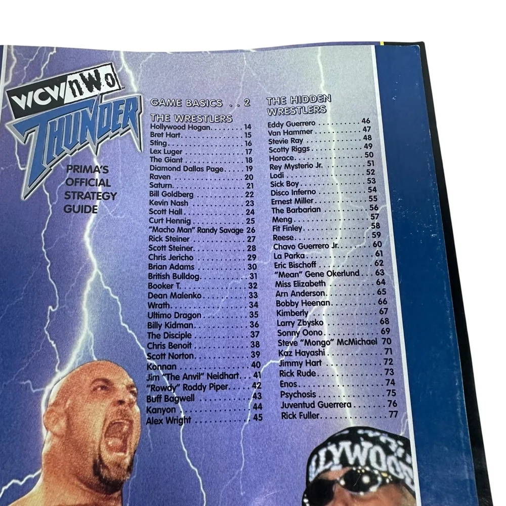 1998 WCW/NWO THUNDER (PRIMA'S OFFICIAL STRATEGY GUIDE) By Anthony Pena